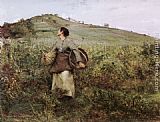 Jules Bastien-Lepage At Harvest Time painting